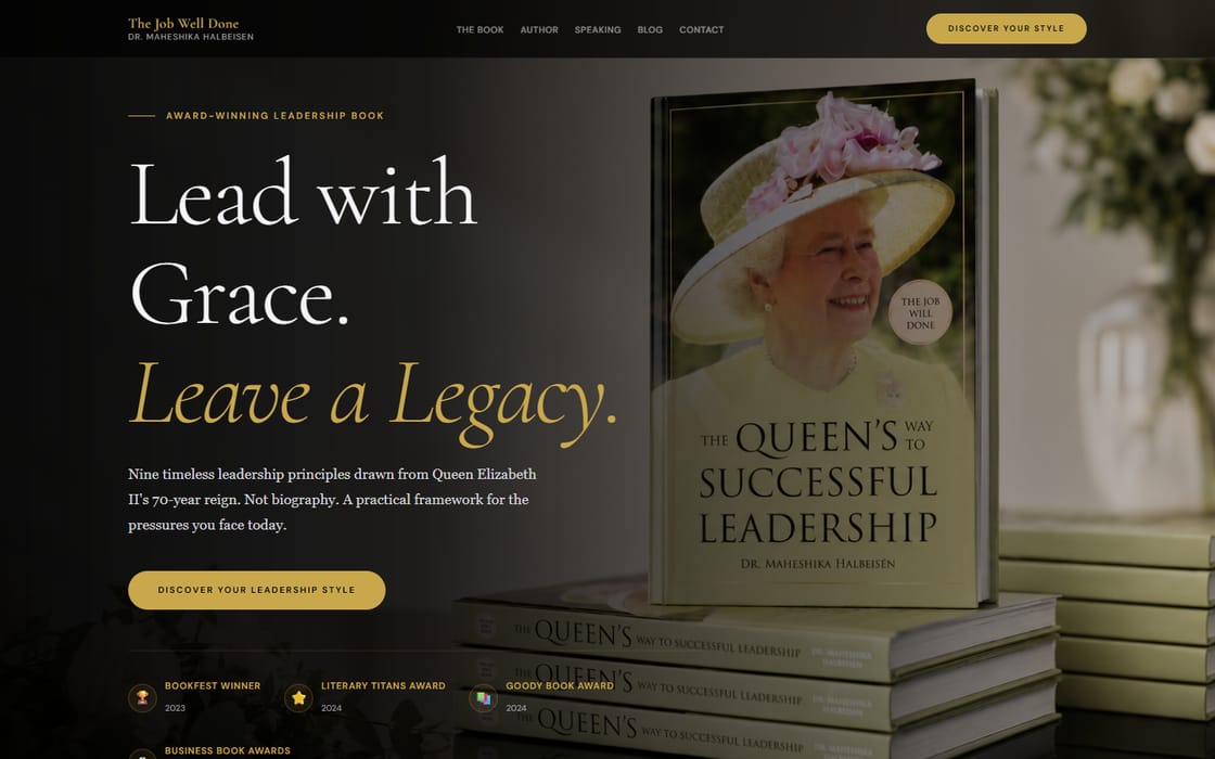 The Job Well Done homepage