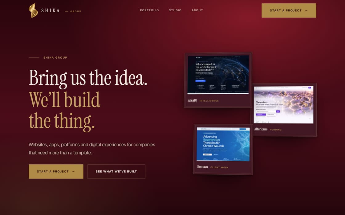 Shika Group homepage